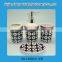 Personalized ceramic home bathroom accessories foam soap dispenser set