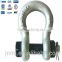 D shackle chain links stainless steel bow shackle, chain shackles