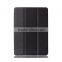 Shinny 3 folders transparent back pc smart tablet leather case for iPad mini 4