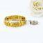 unique product high polish magnetic full gold bracelet designs men