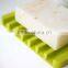 Unbreakable colorful bathroom washable Silicone Soap holder drying tray soap saver