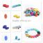 Top quality bpa free silicone teething loose beads for baby teether,silicone jewelry beads