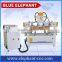 ELE 0809 3d wood carving cnc router with rotary , cnc router engraving machine multi rotary