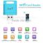 Wifi card reader wirless WLAN 2015 New arrival mobile phone extend disk for iphone6 for sumsang note 4 zsun wifi card reader