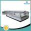 Horizontal frozen food double island display freezer