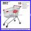 yiwu folding shopping trolley use in Supermarket HSX-1307