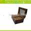 Piano Finish Wooden Cigar Storage Gift Box with Glass window