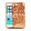 OEM/ODM Universal Curve Engraving Durable wood phone protect case for Iphone 6 in two parts