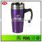 16oz double wall stainless steel christmas promotion mugs with handle