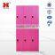 6 Door Electronic Lock Lockers/Colourful Electronic Lock Steel Locker Cabinet