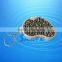 NO.6901A Leather Surface Rotatable Keychain Magnifier For Gift