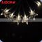 LIDORE Battery Operated LED Lights Arcylic Snow Large Transparent Stars