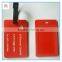 Printed PVC Luggage Suitcase Tags with Clear PVC Pockets