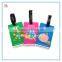 2D/3D logo silicone luggage tag, special design shape silicone rubber luggage tag for travel