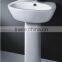Ceramics Best Selling hand wash basin with pedestal for sale