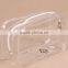 New design customized PVC transparent zipper clear cosmetic bag