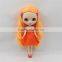 New arrival loose wavy glow orange neo blythe doll wigs