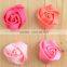 charming color satin rose flower satin hair rosette flower Decorative Flowers wedding bride flower