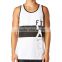 Name brand clothing wholesale white tank top, gym vest for men