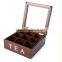 High qualtiy factory supplied painted wooden tea bags storage box with compartments