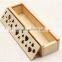Slide hollow pine wooden wine box,slide lid wood wine box,pine wooden wine box