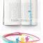2016 Assorted Colors Silicone Finger Point Bookmarks Book Marker for School Supplies Stationery Gift