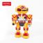 Zhorya high quality B/O robot toys eva walking & shooting with light & sound for boys