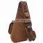 Men Canvas Leather Shoulder Military Messenger Travel Sling Bag