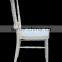 good quality white color Elegant Strong Never Rusty Stackable Aluminum Napoleon Chair,thickness:2.0mm or 1.8mm alu