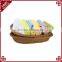PE rattan handmade weaving customized oval shape for supermarket storage plastic fruit basket