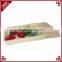 Rectangular rattan woven table storage baskets for food display
