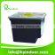 black hydroponic Dutch Buckets with lids