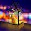 Decorative Glass House Design Night Light, Wooden DIY Fireworks Silver Flower Beautiful Bedding Room Warm Light