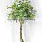 Artificial green potted trees