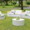 Outdoor furniture patio garden use PE synthetic rattan/wicker dining table and chairs with cushion