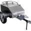 48" X 28" X 19" Aluminum White Plate Enclosed Motorbike Motorcycle / Car Trailer For Sale