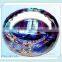Factory fashionable blue vintage advertising ashtray glass cigar ashtray