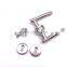 solid hollow satin stainless steel T handle mortise lever hotel room door lock without cylinder lock body