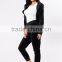 fitness clothes gym Hoodie Womens Velvet Track Suit Matching Set Long Sleeve Zip Up Hoodie And Jogger Pants blank tracksuits