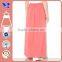 fashion elastic waist pleated women chiffon long skirt