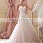 latest pink high quality lace sleeveless designer bridal gowns robe de mairage