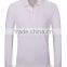 Custom mens long sleeve blank polo shirt