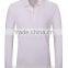 Custom mens long sleeve blank polo shirt