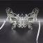 Black silver white Gold Metal Italy Venetian Mask Masquerade Rhinestones Filigree Butterfly