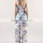 Bohemian Maxi Sexy Beach Dress Women Chiffon Maxi Printed Long Dresses