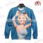 OEM authentic printed fleece jacket, hoodie, with personalized printing & embroidrery