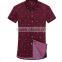 2016 NEW COLLECTION SUMMER PATTERN SHIRT SEMI-TAILORED FIT short sleeve for men