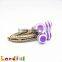 8.5cm Antique Brass Curved Candy Color Bead Sewing Metal Coin Purse Frame