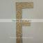 1000pcs gold glitter paper number-F Decor Festive Birthday Party New Year,Christmas ,Cake,Crafts