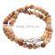 Religion Tibet Charm Jewelry Double Layered Beads Buddha Bracelet